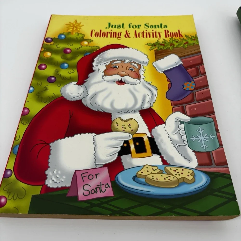 Set of 3 Christmas‎ Kid's Popular Coloring & Activity Books Rudolph Santa